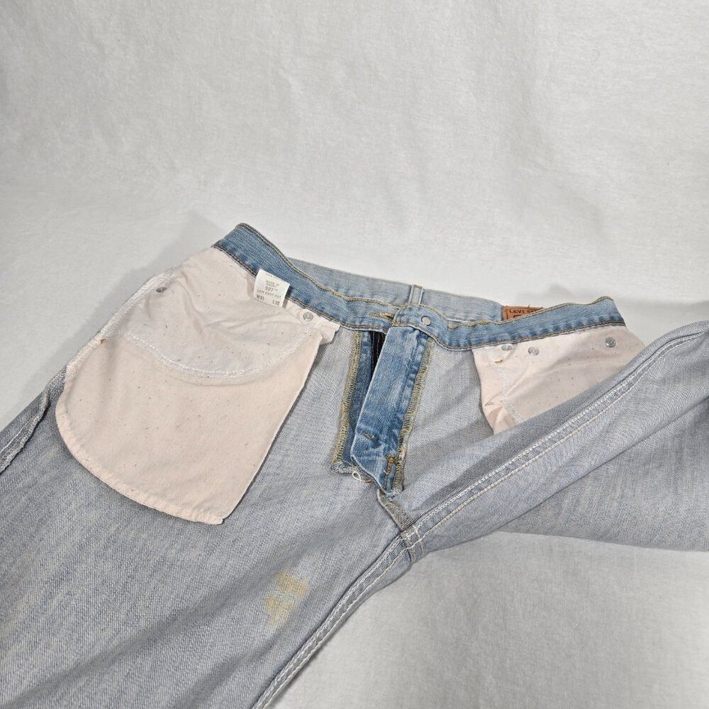 Vintage LEVI'S 527 Low Boot Cut Trash Yellowstone Heavy Duty Jeans Size W33 L32. - Picture 10 of 17